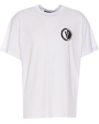 Versace Jeans Couture - Couture Logo-Printed Crewneck T-Shirt - Lyst