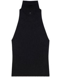 Courreges - Courrèges Sleeveless Ribbed-Knit Tank Top - Lyst