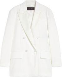 Max Mara - Pianoforte Double-Breasted Long-Sleeved Jacket - Lyst