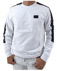 EA7 - Round-Necked Logo Sweater - Lyst