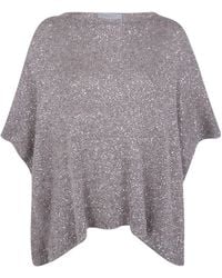 D.exterior - Crystal-Embellished Knit Top - Lyst