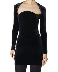 Mugler - Long-Sleeve Mini Dress - Lyst