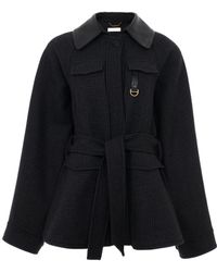 Chloé - Chloé Houndstooth Hunting Jacket - Lyst