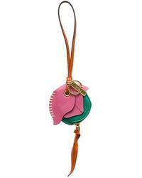 Prada - Leather Key Ring Pendant With Coin Purse - Lyst
