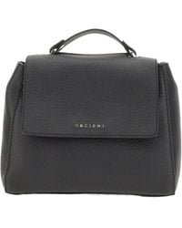 Orciani - Sveva Soft Small Leather Handbag - Lyst