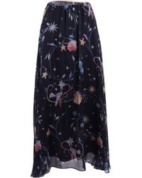 forte_forte - Printed Midi Skirt - Lyst