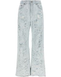 Haikure - Winny Distressed Wide-Leg Jeans - Lyst