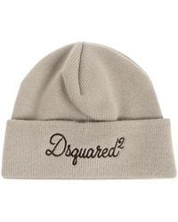 DSquared² - Logo-Embroidered Beanie Hat - Lyst