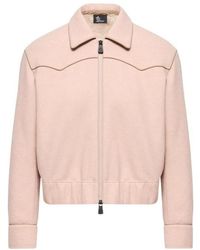 Moncler - Grenoble Zip-Up Flannel Jacket - Lyst