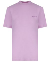 Off-White c/o Virgil Abloh - Diag-Print Short-Sleeved T-Shirt - Lyst