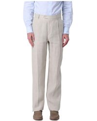 Etro - Tapered Pleated Pants - Lyst