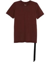 Rick Owens - Short Sleeved Draped Hem T-Shirt - Lyst