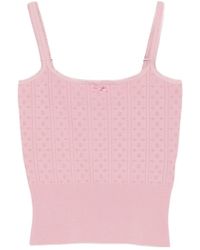 JW Anderson - Knitted Pointelle Cami Top - Lyst