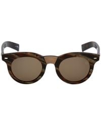 ZEGNA - Round-Frame Sunglasses - Lyst