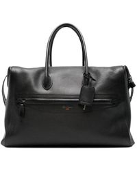 Santoni - Grained-Leather Holdalls Bag - Lyst