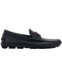 Gucci - Web Detailed Slip-On Drivers - Lyst