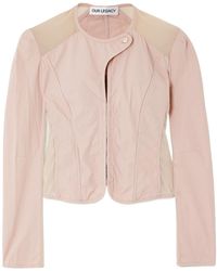 Our Legacy - Cropped Mesh-Trimmed Cotton-Canvas Jacket - Lyst