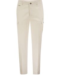 Peserico - Casual Trousers With Belt Loops - Lyst