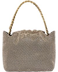 Pinko - Atalanta Chain-Linked Mini Clutch Bag - Lyst