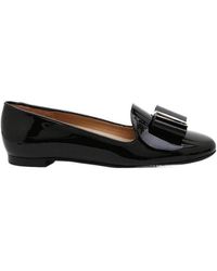Ferragamo - Bow-Decorated Flat Shoes - Lyst