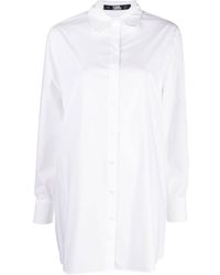 KARL LAGERFELD - Long Sleeved Buttoned Shirt - Lyst