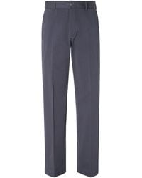 Fendi - Logo Plaque Tailored Trousers - Lyst