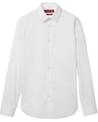Gucci - Long-Sleeved Stretch Poplin Shirt - Lyst