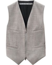 Alexander Wang - Zip-Up Tailored Vest - Lyst