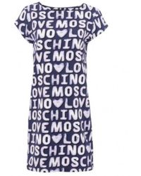 Moschino - A Printed Dress - Lyst