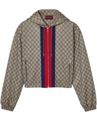 Gucci - Gg Technical Jersey Zip Jacket - Lyst