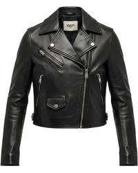 Fendi - Soft Nappa Leather Biker Jacket - Lyst