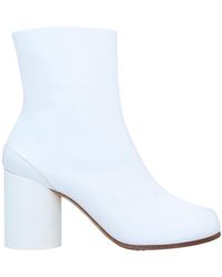 Maison Margiela - Solid-Color Leather Ankle Boots - Lyst