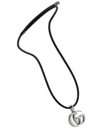 Gucci - Gg Marmont Magnetic Cord Necklace - Lyst