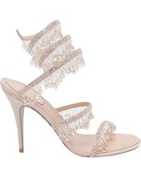 Rene Caovilla - René Caovilla Embellished Ankle-Strap Sandals - Lyst