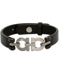 Ferragamo - Ferragamo Double Gancini Bracelet - Lyst