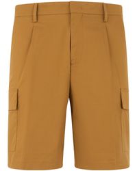 K-Way - Pleated Cargo Shorts - Lyst