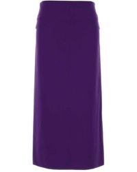Jil Sander - Back-Slit Midi Skirt - Lyst