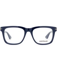 Montblanc - Eyewear Square Frame Glasses - Lyst