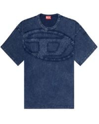 DIESEL - T-Boxt-Den Embroidered Logo T-Shirt - Lyst
