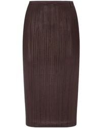 Tom Ford - Leather Midi Skirt - Lyst