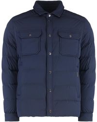 Moorer - Veton Quilted Shirt-Collar Down Jacket - Lyst