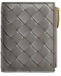 Bottega Veneta - Intrecciato Small Bi-Fold Wallet - Lyst