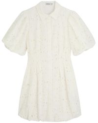 Jonathan Simkhai - Cleo Floral-Embroidered Cotton Mini Dress - Lyst