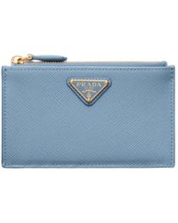 Prada - Saffiano Leather Card Holder - Lyst