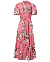 Leo - Bianca Floral Cotton Shirt Dress - Lyst