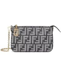Fendi - Baguette Ff Jacquard Pouch - Lyst