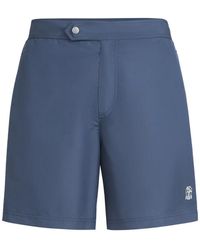 Brunello Cucinelli - Logo Swim Shorts - Lyst