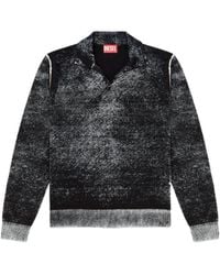 DIESEL - K-Lawrence Faded Polo Jumper - Lyst