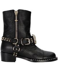 Philipp Plein - Logo Booties - Lyst