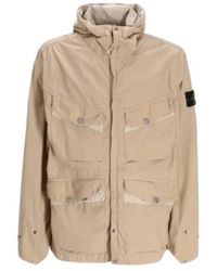 Stone Island - Flap-Pocket Hooded Parka - Lyst